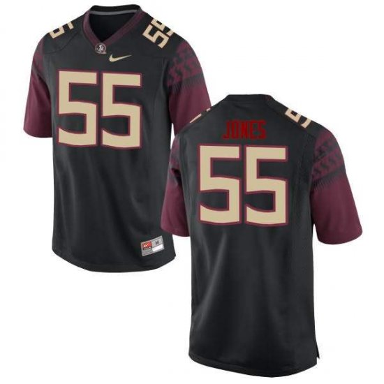 FSU Seminoles Fredrick Jones #55 Men Stitched Football Jersey - Black K14pj071