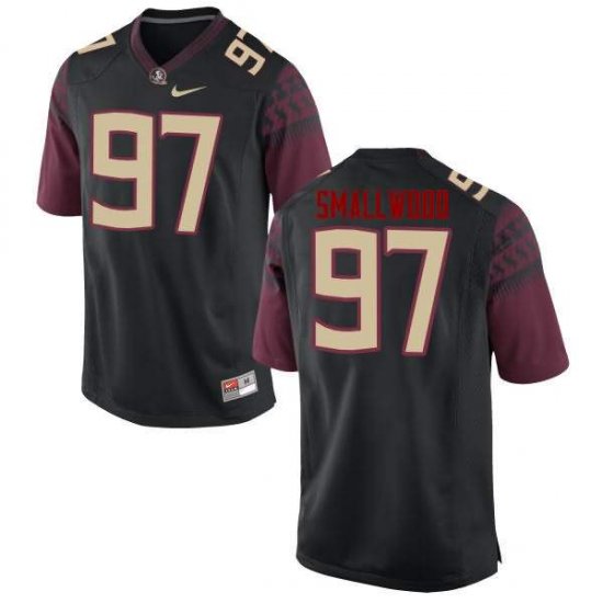 FSU Seminoles Isaiah Smallwood #97 Men Stitched Football Jersey - Black S43xb324